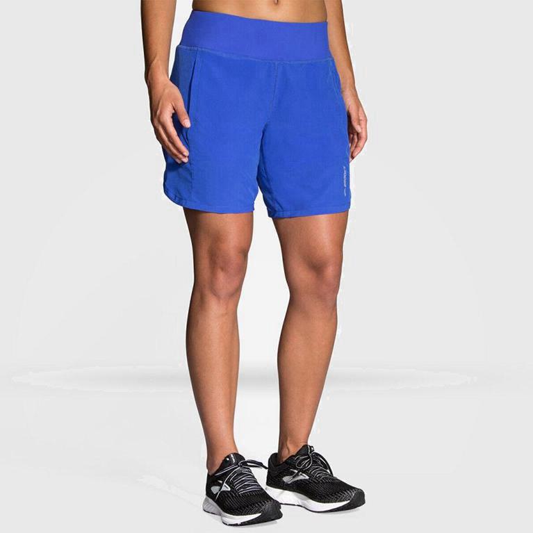 Brooks Chaser 7 Womens Running Shorts Ireland Blue (YZAT-14752)